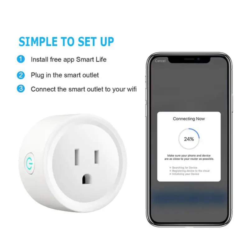Enchufe inteligente Tuya con WIFI, dispositivo inalámbrico con monitoreo de potencia, Control remoto por voz, aplicación Smart Life, para Alexa, 20a - imagen 4
