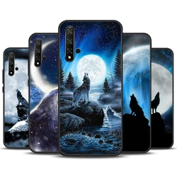 Funda Huawei Nova Y90/Y91/Y60/Y61/Y70 con lobo aullando