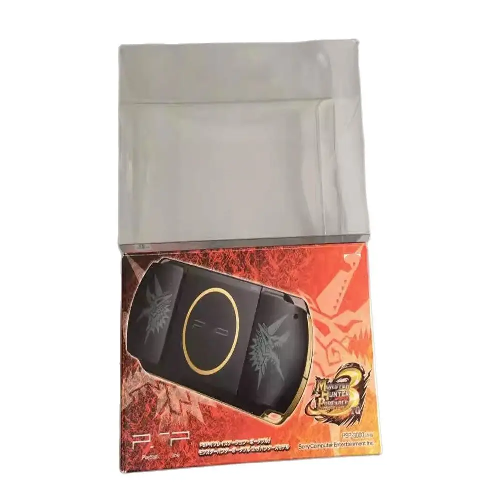 Protector de caja transparente para Sony PSP3000/Monster Hunter, caja de almacenamiento TEP, estuche de exhibición transparente