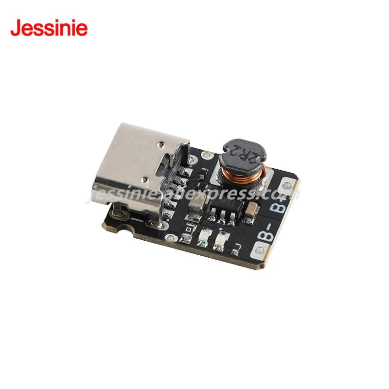 Módulo integrado de carga y descarga de 5V, 10 Uds./1 unidad, para batería de litio de 3,7 V/4,2 V 18650, placa de alimentación de aumento de carga tipo C - imagen 3