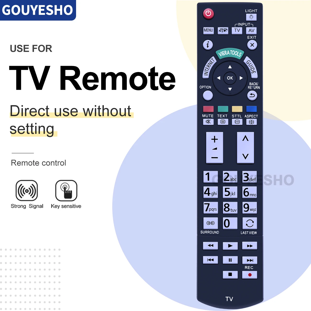 Mando a distancia para televisor Panasonic, nuevo mando a distancia para TV N2QAYB000715 N2QAYB000430 LED 3D-DX TX-PR50GT50 TX-P50ST50E TX-L42ETW50