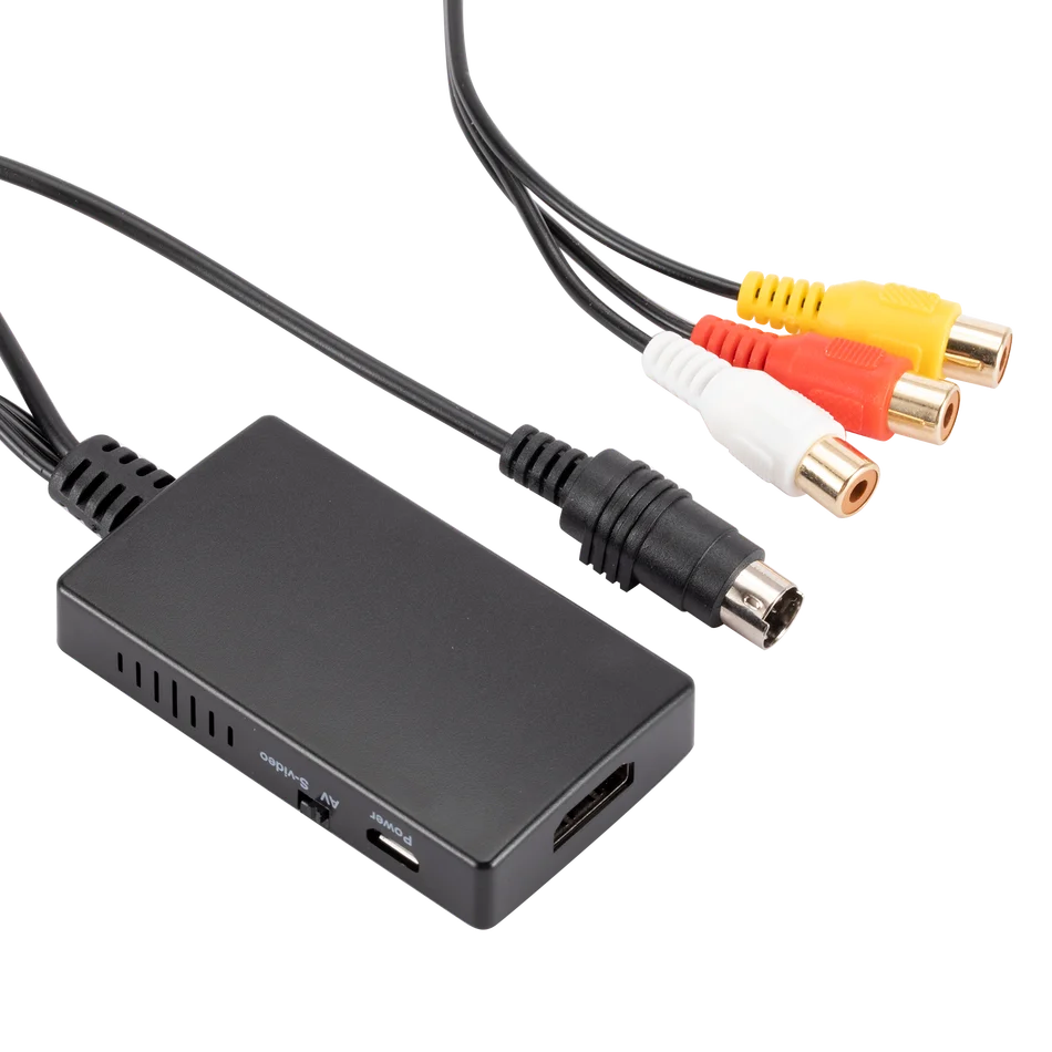 Adaptador compatible WvvMvv RCA /AV SVIDEO a HDMI para DVD HD TV STB compatible con PS2/PS3, 720P /1080P AV S-VIDEO convertidor de vídeo - imagen 3