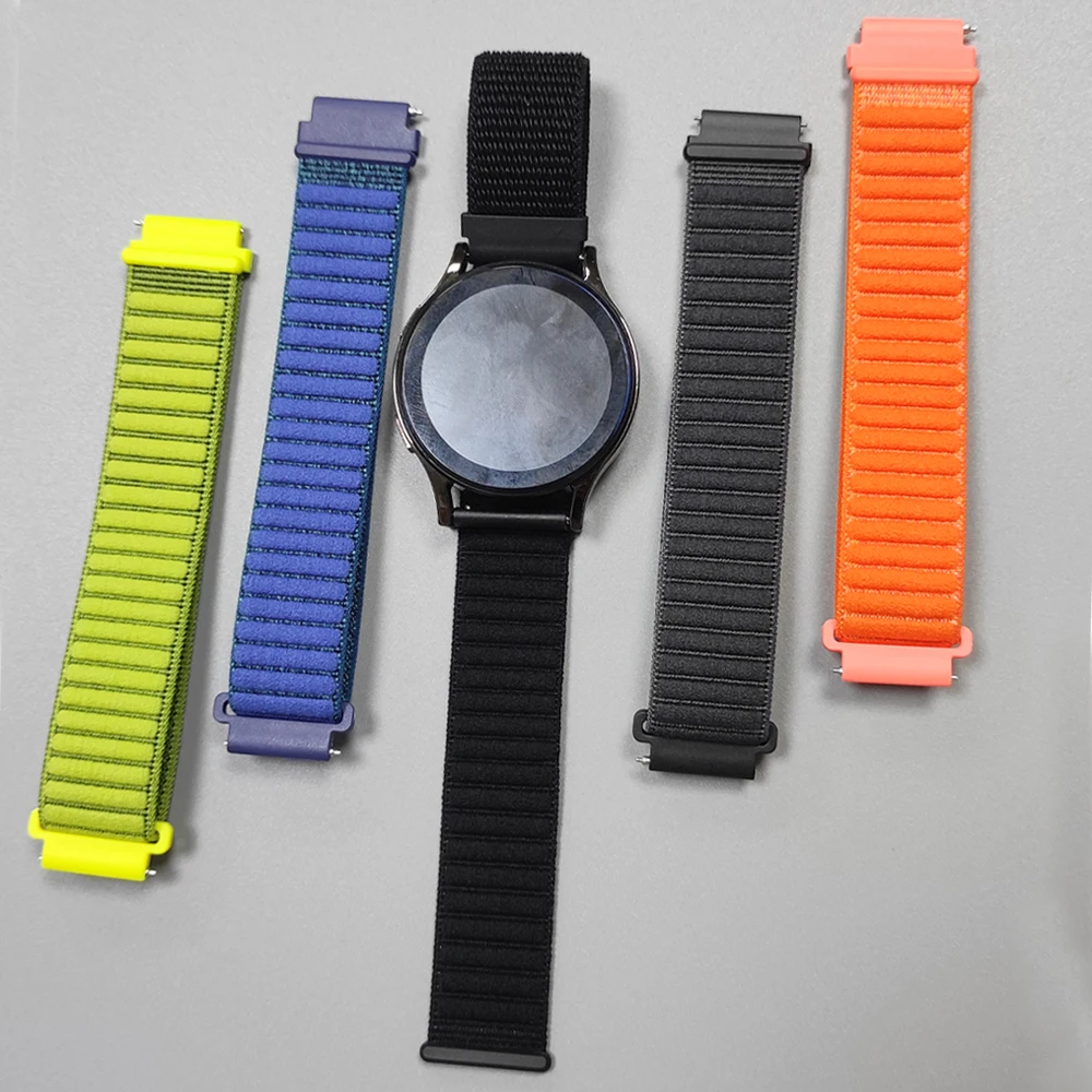 Correa de reloj de 20mm y 22mm para TicWatch Pro 3 Ultra band GPS/LTE E3 E2 E S2 Pro X GTW 2021, pulsera deportiva de nailon Huawei Gt 5 4 3 - imagen 3