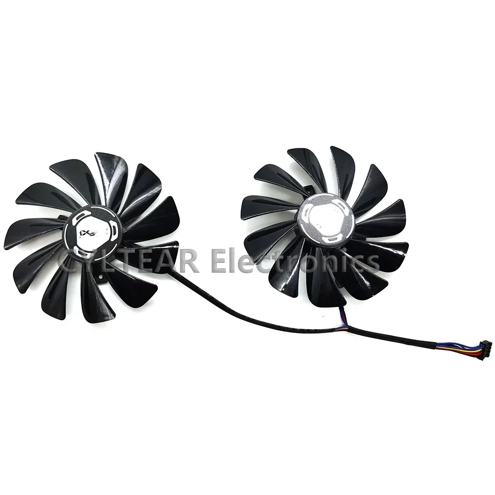 2 unids/lote 95MM FDC10U12S9-C 4Pin RX 5600XT 5700XT ventilador enfriador para XFX Radeon RX 5600 5700 XT RAW II ventilador de refrigeración de tarjetas gráficas - imagen 3