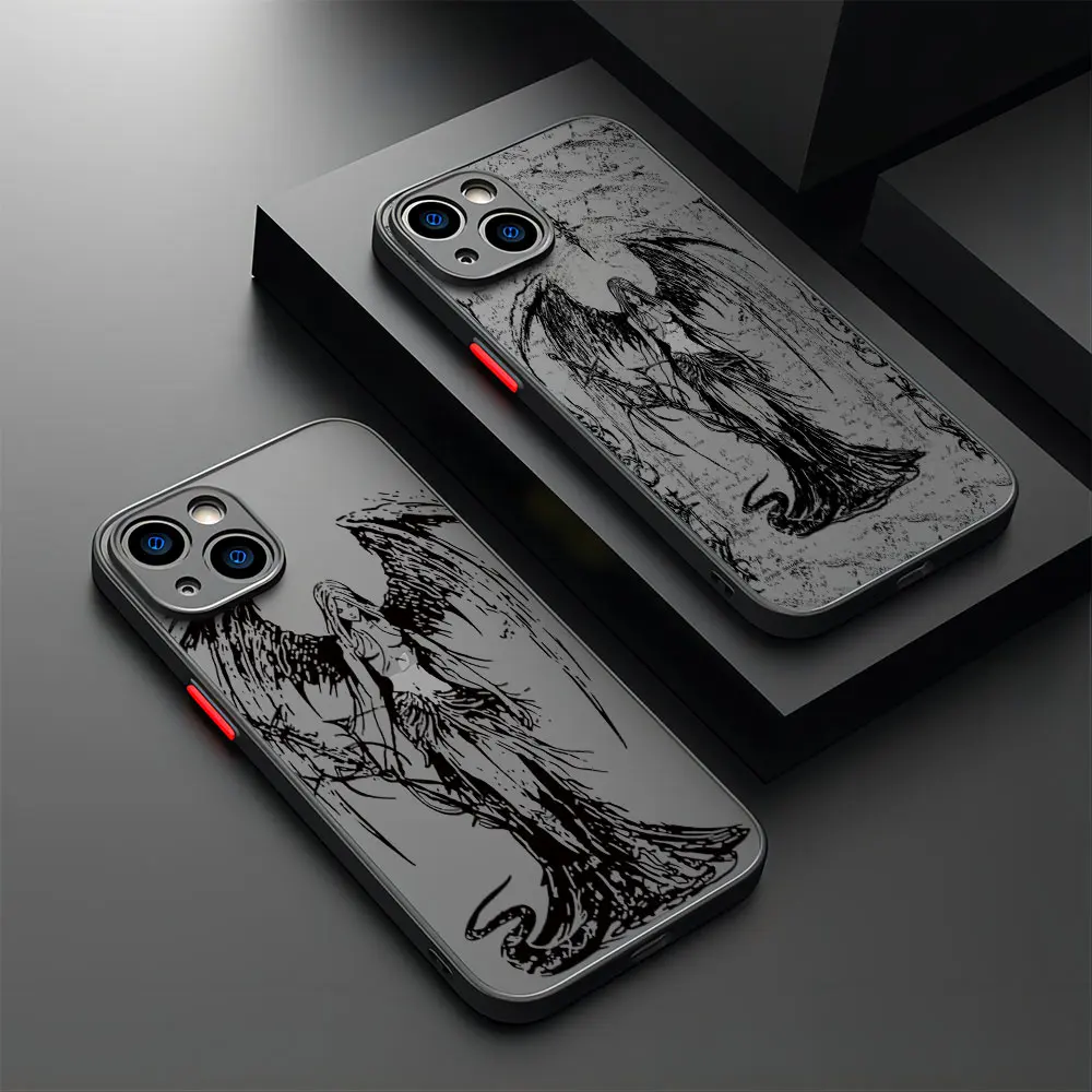 Funda de teléfono Black Angel Death Demon para OPPO A17 A31 A38 A53 A54 A55 A57 A58 A71 A72 A73 A74 A76 A78 A91 A92 A93 A94 4G 5G - imagen 2