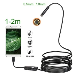 Cámara Endoscópica IP67 USB Flexible para Android, PC y Portátil