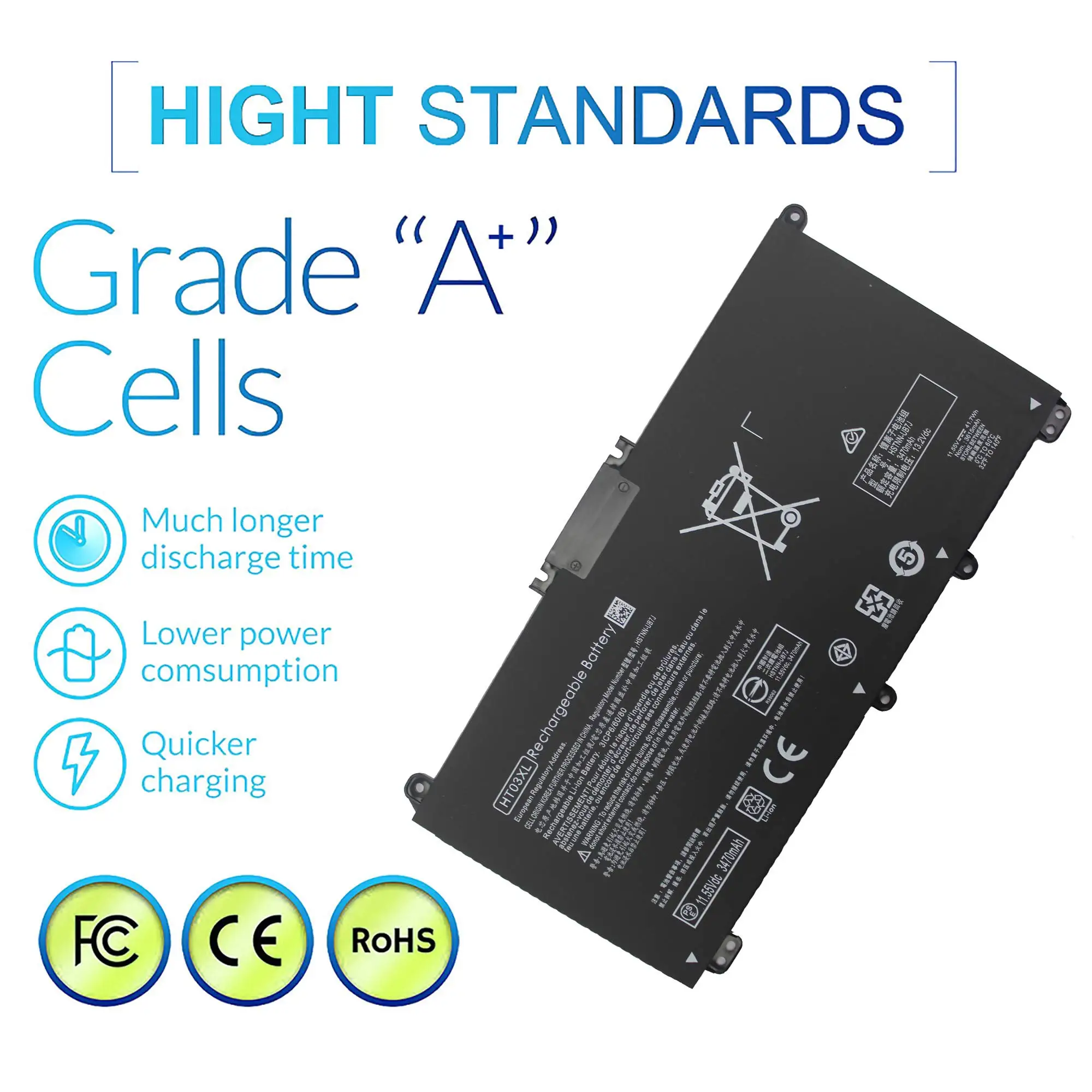 Batería para HP 14M-DH0003DX 14M-DH1003DX 15T-DA000 15T-CS200 15-CW1XXX 15T-CS300 LPD1071 15-DB0004DX 15-DA0014DX Pavilion 15-DA 15-DB 15-DW 15-DY 14-CE 14-CF 14-DF 17-BY 17-CA - imagen 4