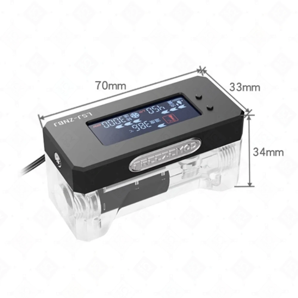 FREEZEMOD-alarma LCD 3 en 1 para detener el funcionamiento, alarma de alta temperatura, refrigeración por agua LSJ-ZNBJ - imagen 2