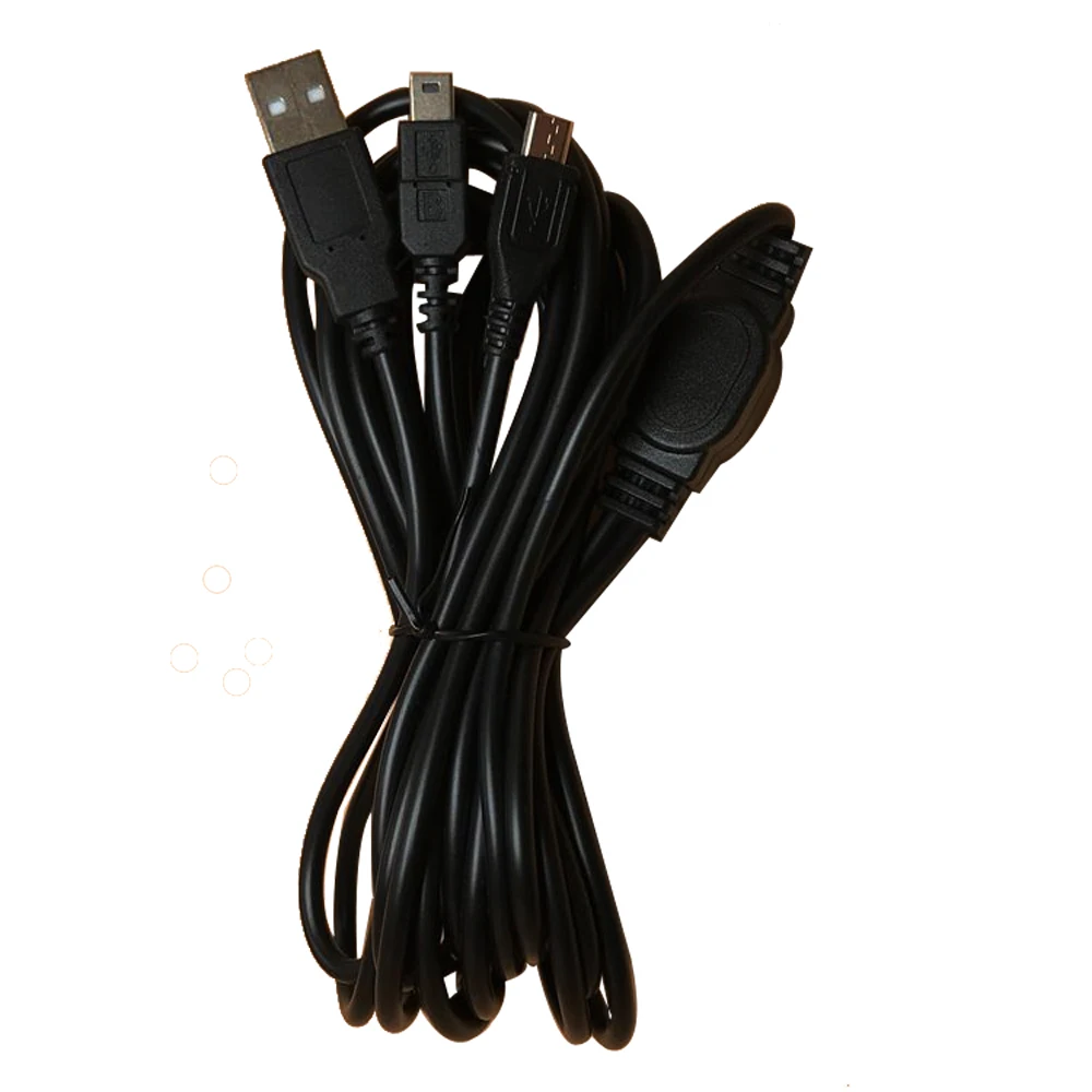 3.5M 2 in 1 USB Charging Cable Gaming usb Charger for PS3 for PS4 handle wireless game controller - imagen 3