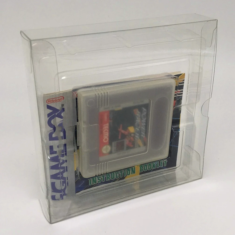 Protector de caja transparente para Nintendo GAMEBOY/Game Boy Color/GB/GBC, cajas de recogida, almacenamiento TEP, carcasa de juego, estuche de exposición transparente