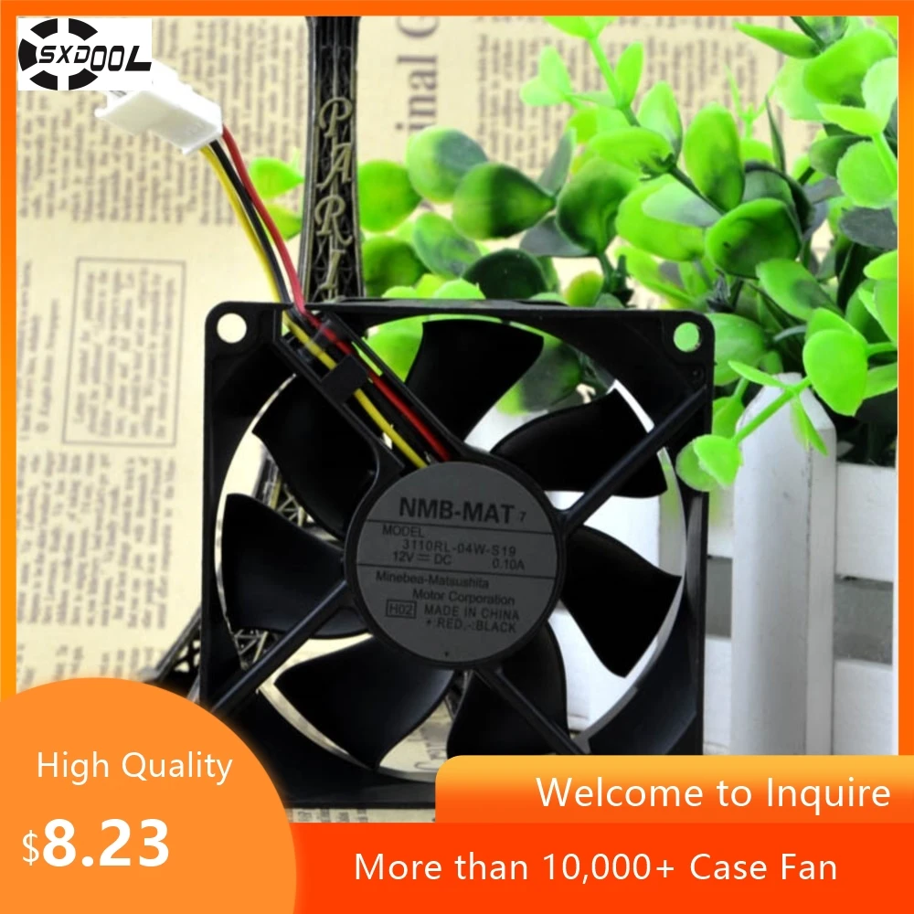 Para NMB 8025 DC12V 0.1A 3110RL-04W-S19 ventilador de refrigeración del proyector, electrónica de proyectores de flujo de aire silencioso y eficiente - imagen 3