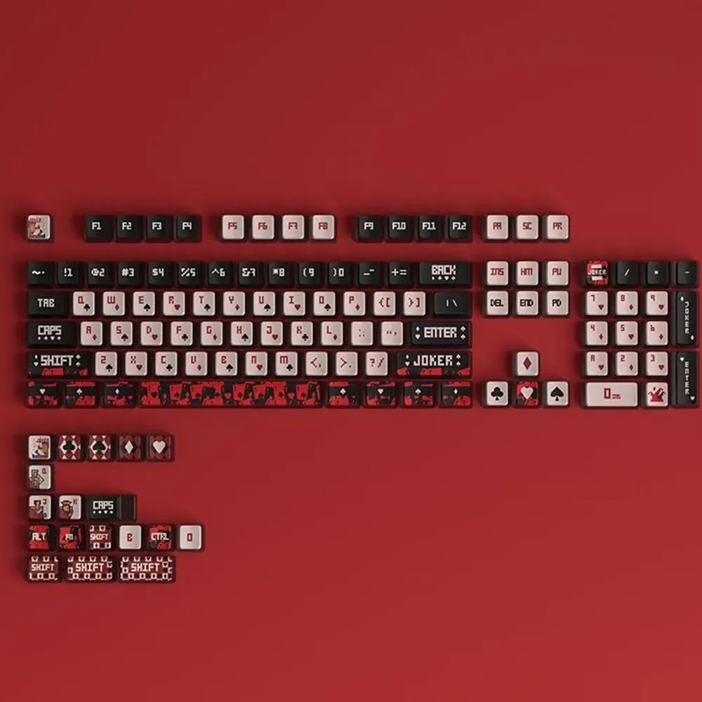 Juego completo de teclas transparentes, sublimación térmica PBT, altura, todo alrededor, OEM, 61, 68, 75, 87, 122, 104, Teclado mecánico, 108 teclas - imagen 5