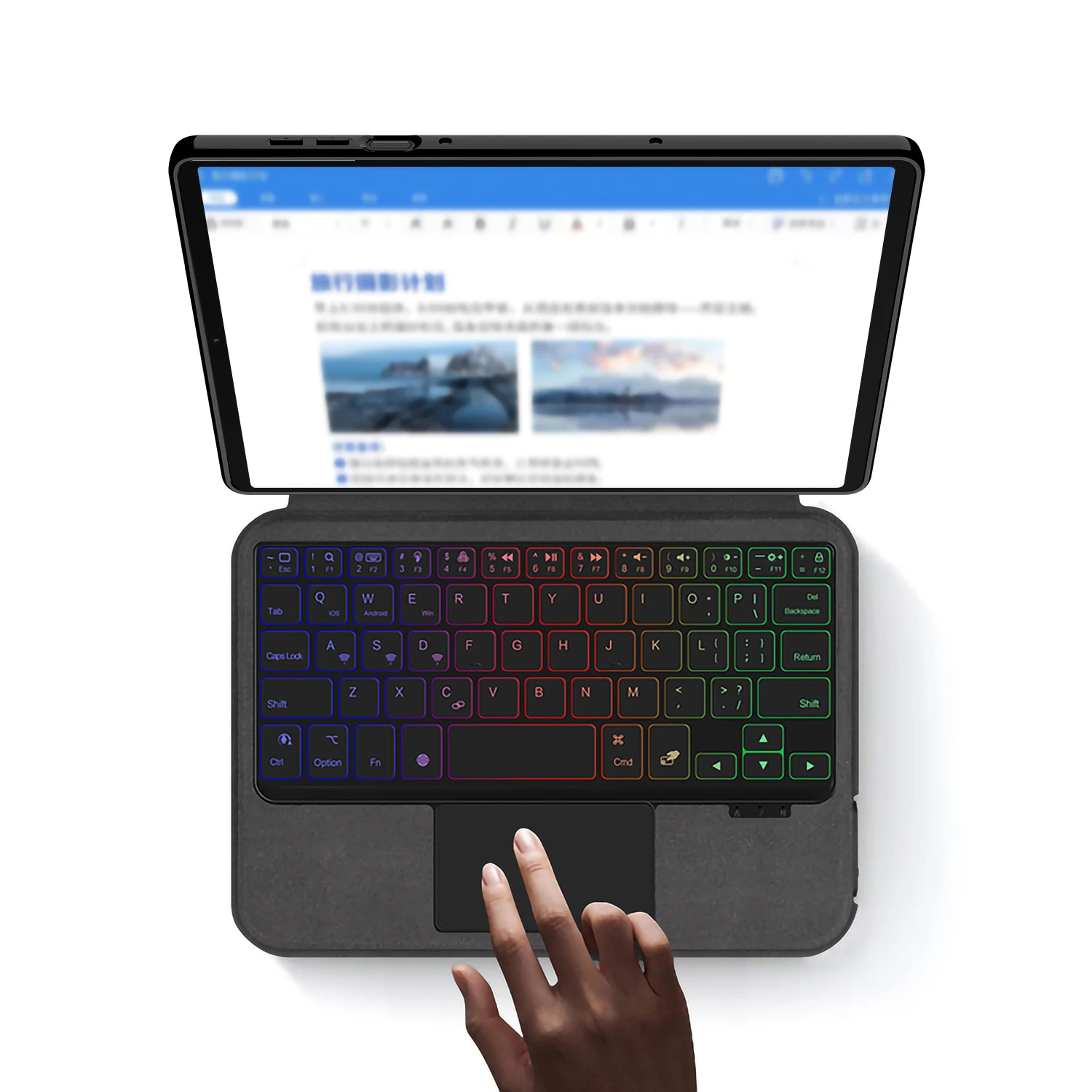 Teclado mágico para Lenovo Legion Y700 4. ° 3. a 2. a 1a generación, tableta para juegos de 8,8 pulgadas, funda inteligente, teclado táctil inalámbrico - imagen 4