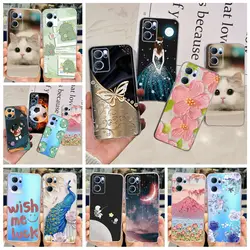 Funda de silicona para Oppo A78 4G con diseño decorativo