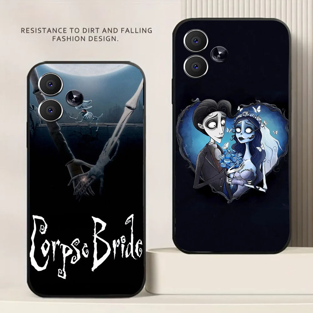 BD-20 Funda negra Corpse Bride para Xiaomi Redmi Note 12 12S POCO F5 F6 M6 Pro Plus - imagen 4