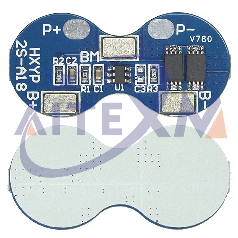 1 uds/10 Uds 2S Li-ion 18650 Placa de protección del cargador de batería de litio 7,4 V protección contra sobrecarga y sobredescarga 4A BMS