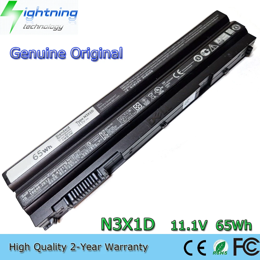 Nueva batería Original y genuino para ordenador portátil N3X1D 11,1 V 65Wh para Dell Latidude E5520 E6420 E6430 E6520 E6530 E6540 Precision M280 T54FJ