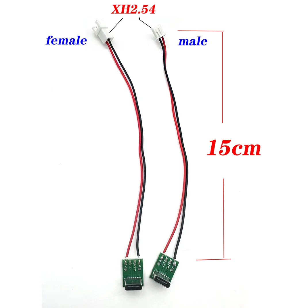 Conector hembra tipo C Vertical USB 3,1, 6 pines, adaptador convertidor PCB, prueba de carga, cable de cinta vertical de nivel de platino - imagen 4