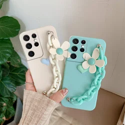 Funda Silicona Samsung Galaxy con Correa para S22 S21 S20 Ultra