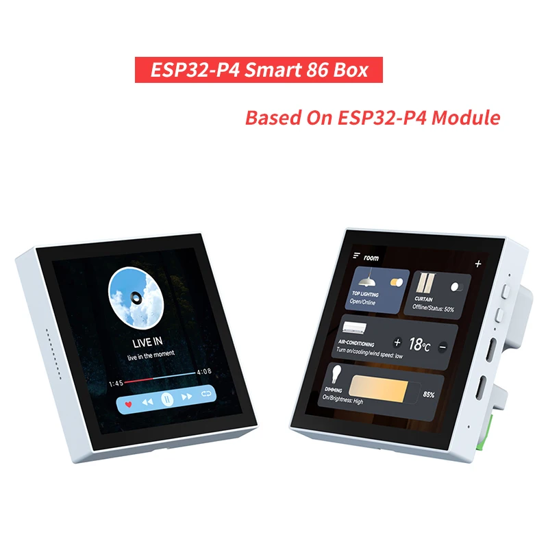 Placa de desarrollo de caja ESP32-P4 Smart 86 con procesadores de doble núcleo y un solo núcleo RISC-V de 32 bits basados en el controlador de ESP32-P4