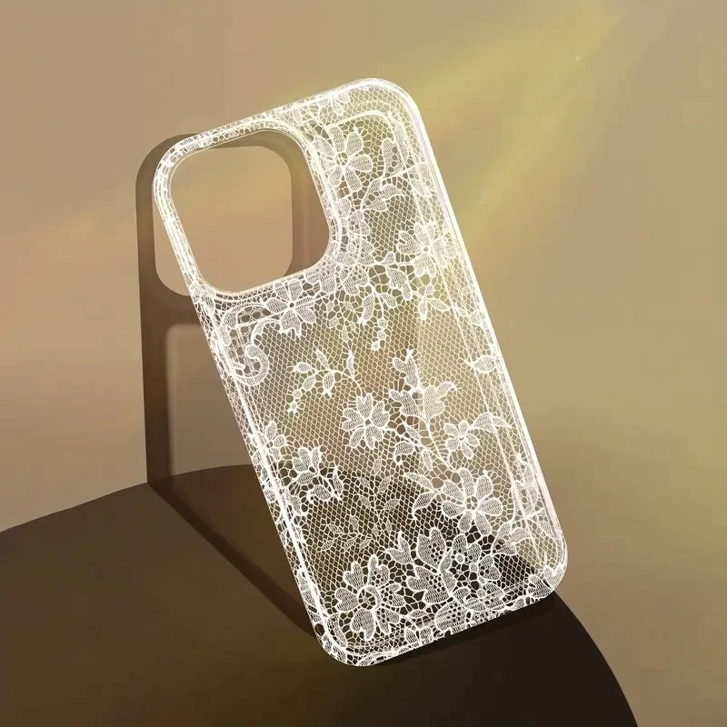 Funda de teléfono transparente con patrón de encaje Sexy para Xiaomi Redmi Note 13, 12, 11 Pro Plus, Redmi 13C, 12C, 13, 12, 5G, 4G, funda de silicona suave - imagen 5
