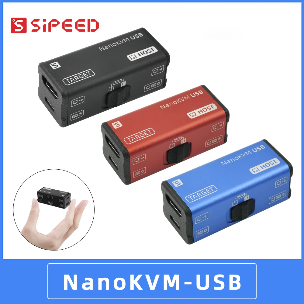 Sipeed NanoKVM-USB USB3.0 KVM sobre IP Tarjeta de captura HDMI Teclado virtual Ratón Control web HDMI Loop Out USB Switch