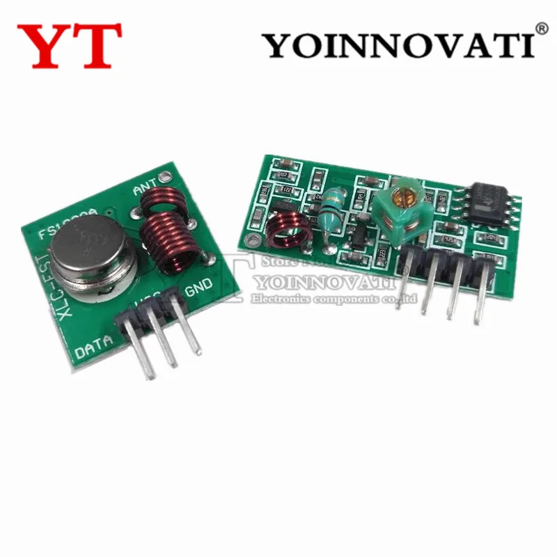 433Mhz 315MHZ Módulo transmisor inalámbrico RF y kit receptor DC 5V 315 433 Mhz Módulo inalámbrico