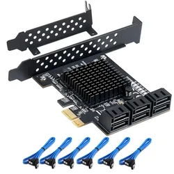 Tarjeta PCIe SATA III 6/4/10 Puertos - Adaptador Interno 6 Gb/s