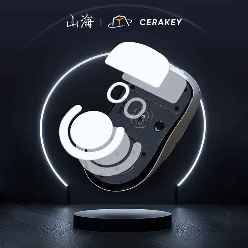 Parche de cerámica para pies, pegatinas para pies de ratón, solo adecuadas para Logitech GPW2 13,3g 2.5D Arc Edge Gaming Esports, accesorios para ratones - imagen 3