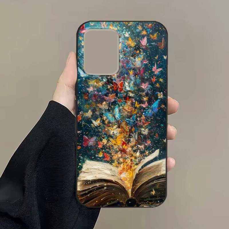 Funda de diseño artístico de estantería para Motorola Edge S30 30 G E20 E22s E30 E32 E40 Plus G Stylus Fusion Pro 5G funda de teléfono negra - imagen 2