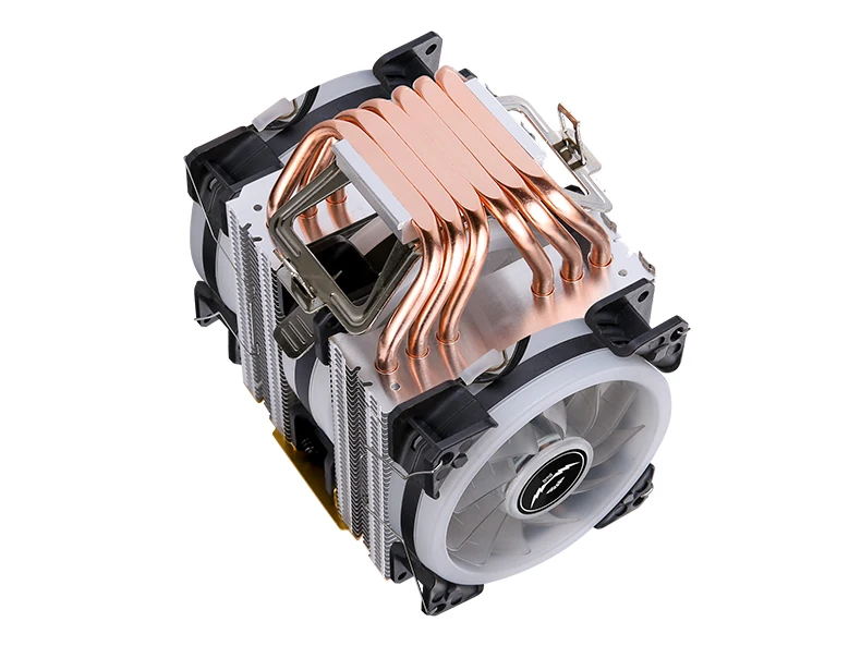 Un ventilador de computadora con cables de cobre