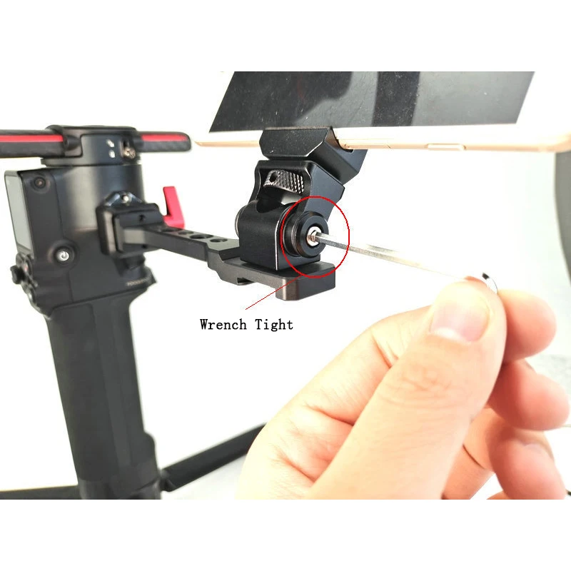 Soporte de Monitor de cámara para DJI RS4, RS3-mini, RS2, RS3, RS-3Pro, RSC2, accesorios estabilizadores de cardán con zapata fría de 1/4 3/8 hilos - imagen 4