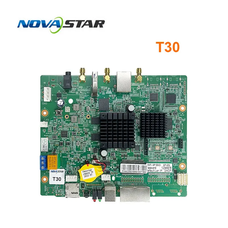 Novastar-reproductor Multimedia serie T30 Taurus para pantallas LED a todo Color, integra capacidades de reproducción y envío