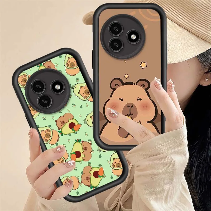 Funda con patrón de dibujos animados de capibara para Infinix Tecno Camon 12 19 20 30 F2 Pop 2 F 5 6 7 8 9 10 Pro Neo Eye escalera funda de teléfono - imagen 5
