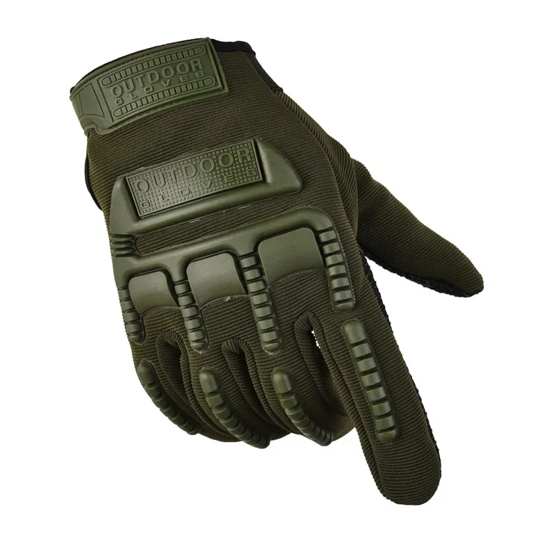 Guantes tácticos militares del ejército con pantalla táctil para hombres y mujeres, guantes de dedo completo para Paintball Airsoft, combate, motocicleta, nudillos duros