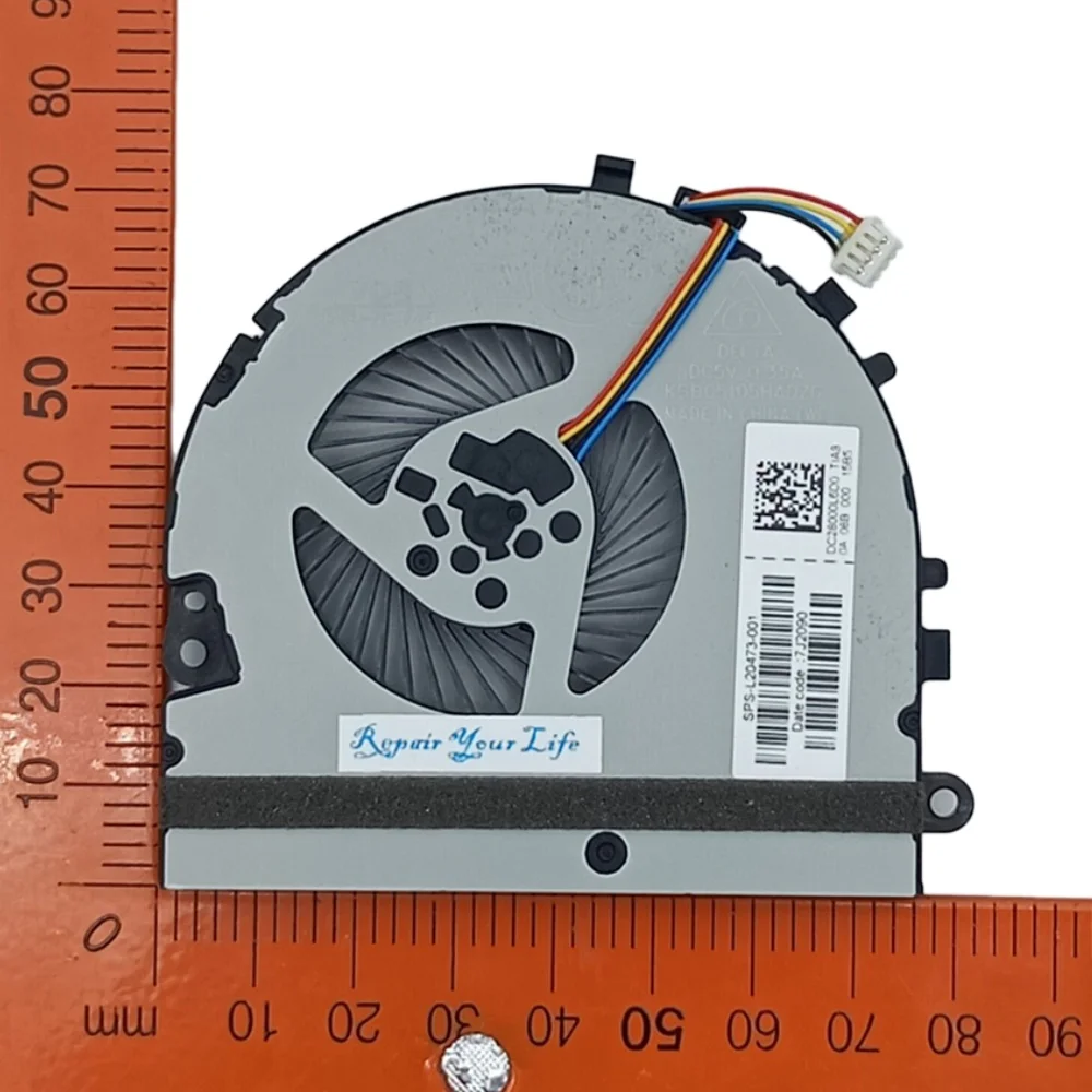 Ventilador de refrigeración de CPU L20473-001, Enfriador de ordenador portátil para HP 15DA 15-DA001 DA002, da0014TX 15-DB Series L24580, KSB05105HADZ6 DC28000L6D0 - imagen 2