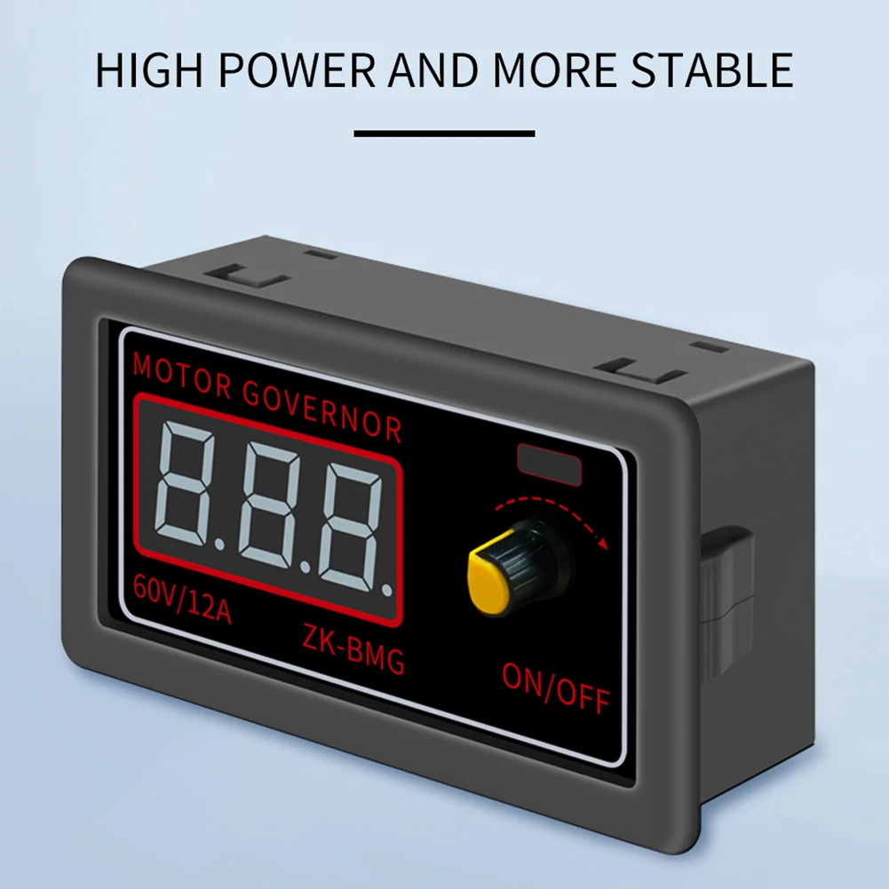 Interruptor de Control de velocidad del ventilador PWM DC 9-60V 12A 500W controlador de velocidad de atenuación del Motor 5V 12V 24V ciclo de trabajo de frecuencia ajustable Digital