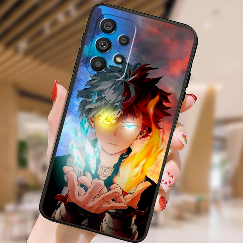My Hero Academia Anime Movie para Samsung Note 20, 10 Ultra Plus, A31, A14, A12, A70, A34, A25, A04, A05, A15, A24, 5G, Funda negra - imagen 4
