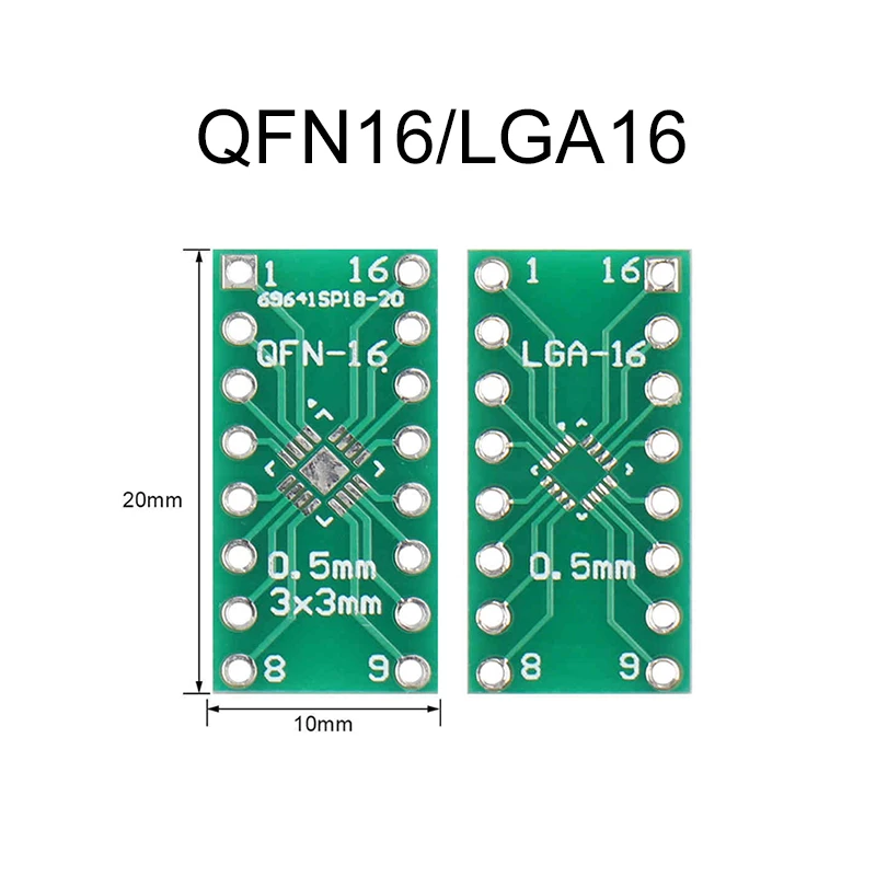 1 pieza Pinboard QFN16/LGA16 QFN20 QFN44/48 QFN32/QFP32/QFN40 QFP32-64 QFN56/64 QFP32-100 LQFP128/144 placa adaptadora de enchufe - imagen 2