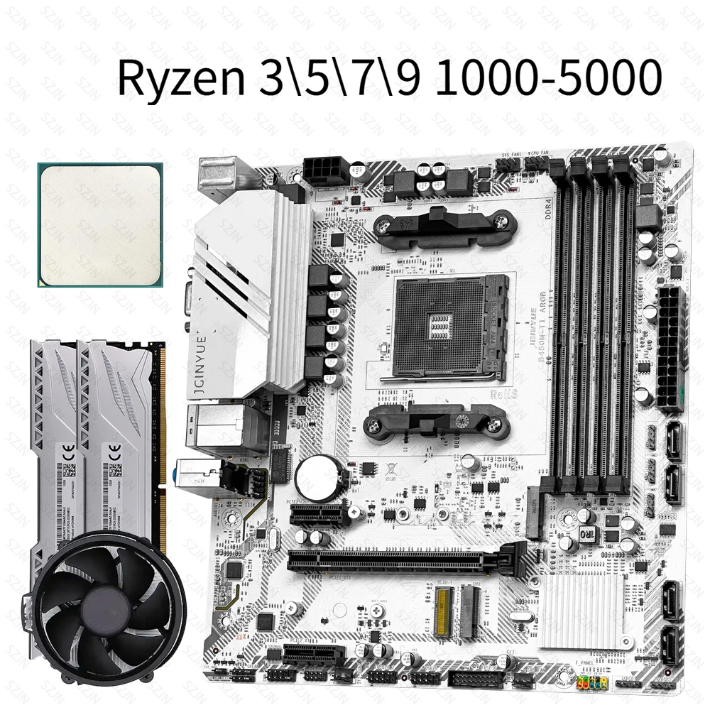 Placa Base B450M AM4 DDR4 para Ryzen con M.2 NVMe y WiFi