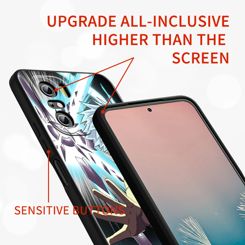 Anime Ragna carmesí para Xiaomi Redmi Note 13 12 11E 11S 11 11T 10 10S 9 9S Pro Plus 4G 5G funda de teléfono negra - imagen 4