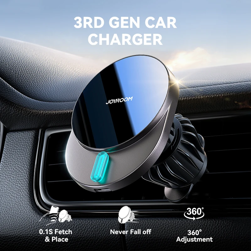 Joyroom-soporte magnético de teléfono para coche, cargador inalámbrico rápido de 15W para iPhone 16/15/14/13, 1/2 unidades - imagen 4