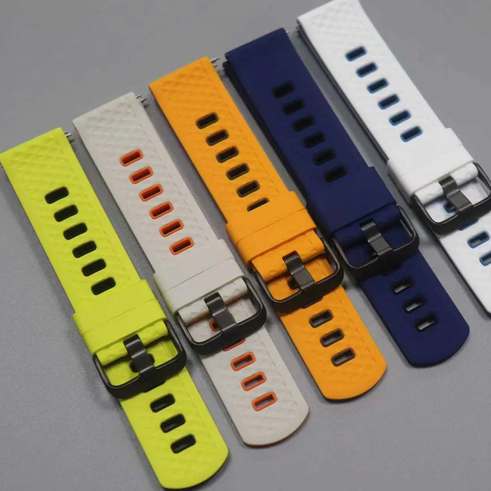 Correa de silicona de 22mm para Amazfit Balance 2/Bip 6 5/GTR 4 3 Pro, pulsera para HUAWEI WATCH 5 46mm/para Garmin Venu 4, correas de reloj de 45mm - imagen 3