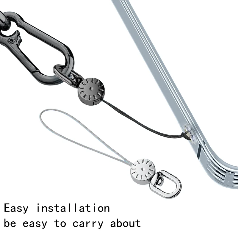 2 cordones para teléfono móvil 360 ° Correas de cordón de teléfono giratorias para unidades flash USB, Mp3, Mp4, cámaras, accesorios de cordón de teléfono - imagen 4