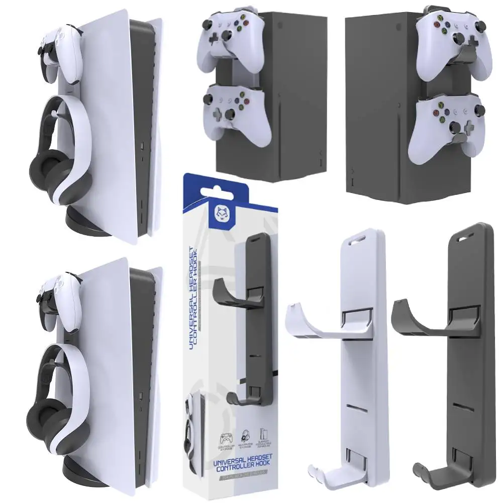 Soporte para auriculares para juegos, soporte para controlador, gancho, soporte para XBOX ONE Series X/S, soporte para auriculares, colgador colgante