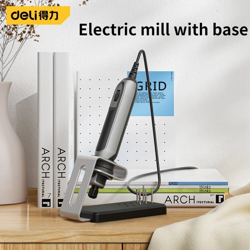 Deli-amoladora de pluma de grabado de 18V, grabador de regulación de 4 velocidades, Mini taladro, herramienta rotativa eléctrica, taladro de bricolaje, taladros eléctricos de molienda - imagen 2