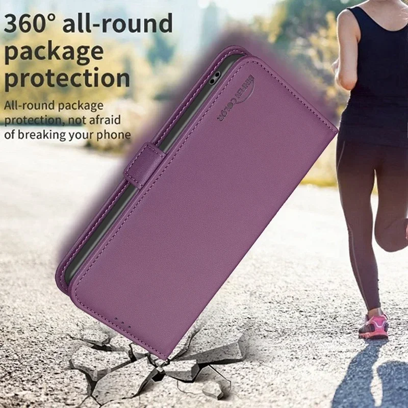 Cartera de negocios con ranura para tarjetas, Funda de cuero con tapa magnética para iPhone 17 Pro Max 16e 15 14 Plus 13 12 11 X SE4, funda de libro con tarjetero - imagen 5
