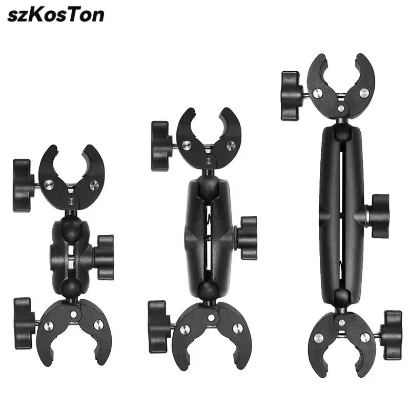 Soporte de doble Clip para bicicleta y motocicleta, palo de Selfie para Insta360, X4, X3, GoPro 13, 12, 11, 10, 9, 8, DJI