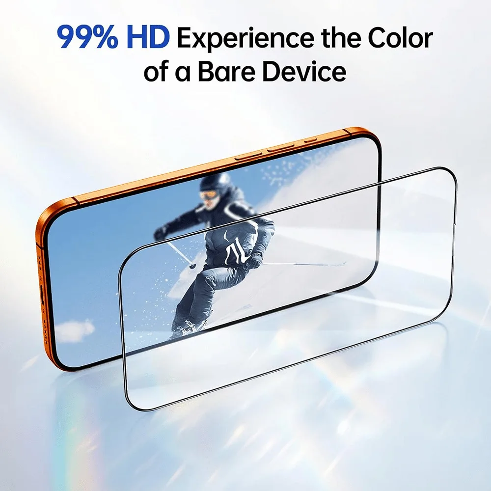 4 Uds cubierta completa de vidrio templado para iPhone 17 16 15 14 Pro Max Air 13 12 Mini Protector de pantalla para iPhone 13 12 11 Pro 15 14 Plus - imagen 2