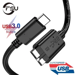 Cable USB Micro B 3.0 para Disco Duro Externo HDD SSD